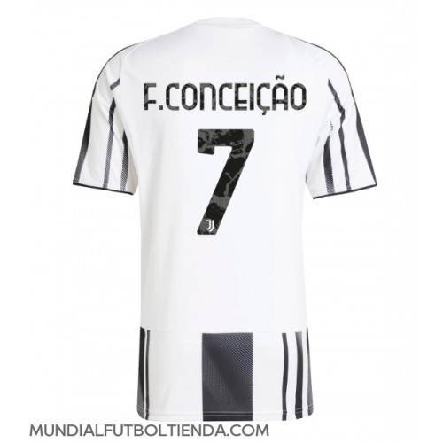 Camiseta Juventus Francisco Conceicao #7 Primera Equipación Replica 2025-26 mangas cortas